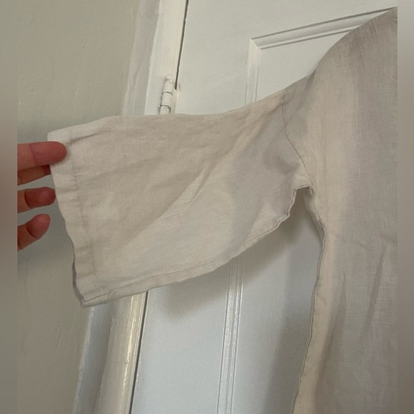 Lungo L'Arno 100% Italian Linen shirt size medium - Picture 3 of 4